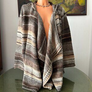 Michael Kors Wool Poncho w/ Hood